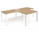 Adapt 2 Person  L Shape Desks with Return Unit